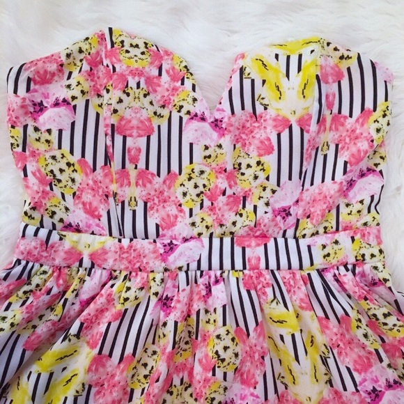 AKIRA Strapless Sweetheart Neckline Mini Dress - Picture 5 of 7